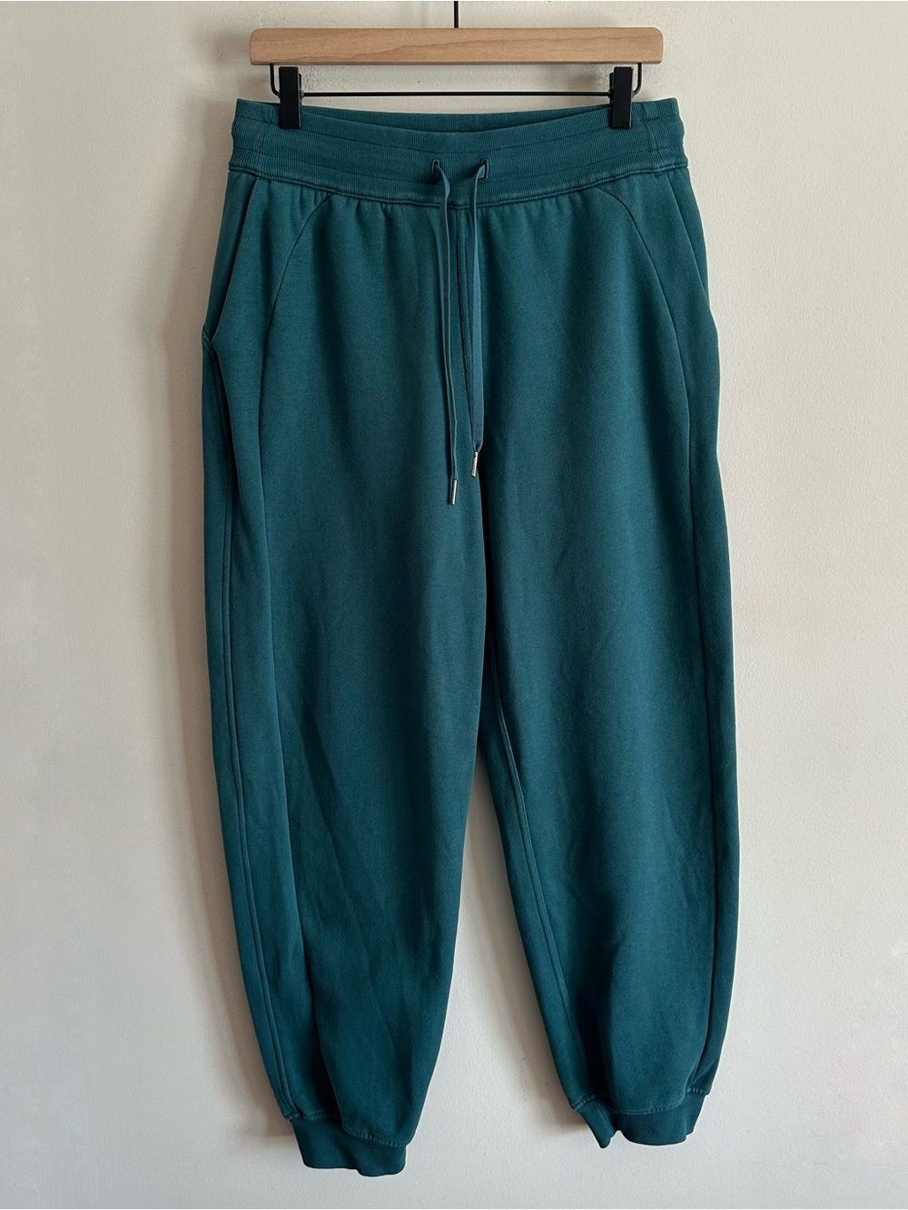 Lululemon Scuba Relaxed Fit High Rise Fleece Joggers Green Jasper W5CV9S 8
